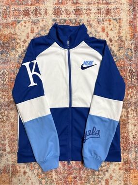 Nike Kansas City Royals Full Zip Track Jacket Size Large